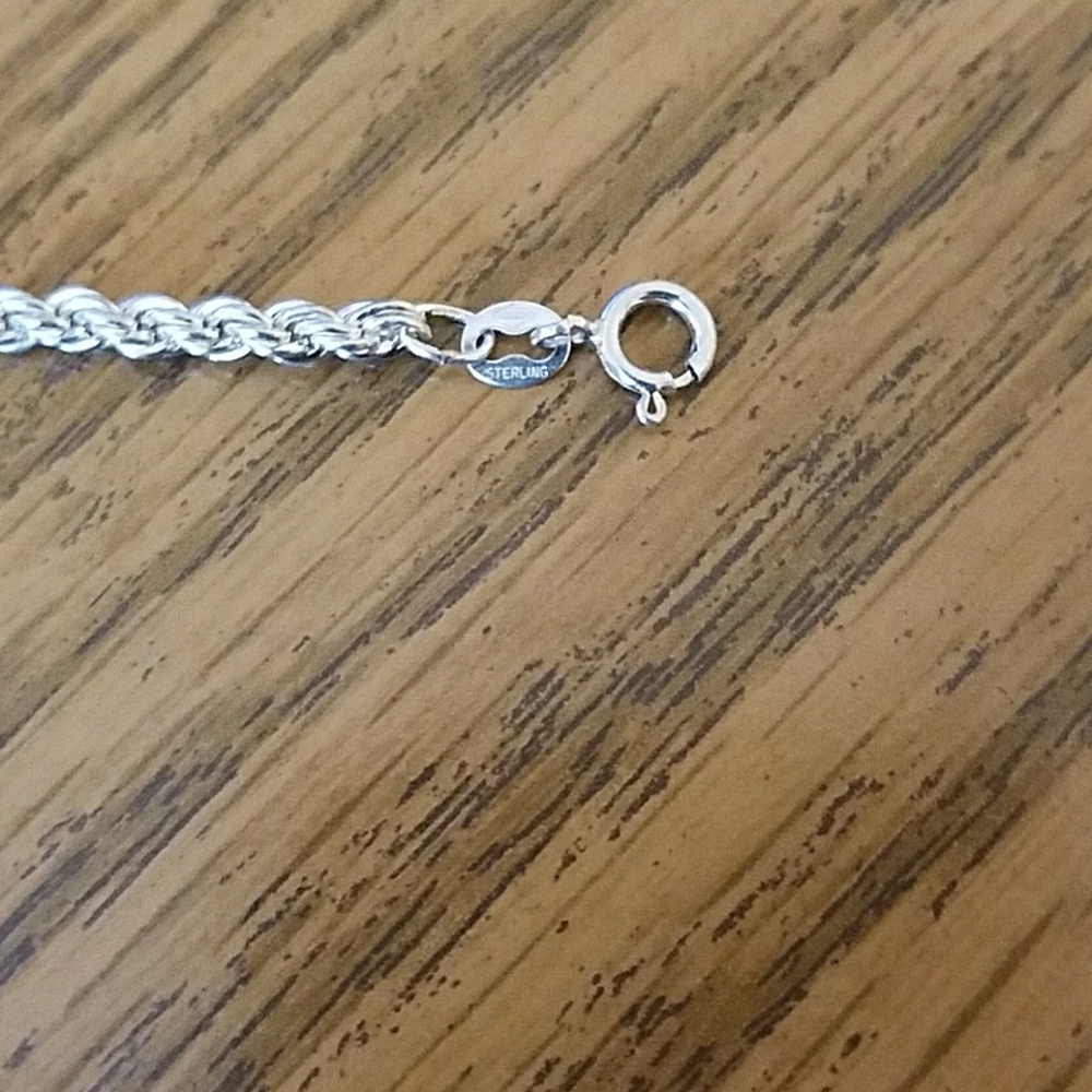 Sterling Silver Rope Chain - Picture 3 of 3